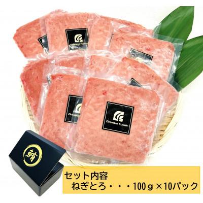 ふるさと納税 静岡市 ねぎとろ1Kg:100g×10パックセット