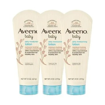 【Aveeno 艾惟諾嬰兒】燕麥保濕乳227gx3入組