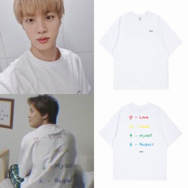 防弾少年団 Jin 週辺 半袖tシャツ 韓国ファッション Tシャツ 男女兼用 韓国 日常服 応援服 トップス 通販 Lineポイント最大1 0 Get Lineショッピング