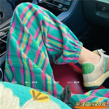 胖mm超大尺碼女裝 150公斤休閒寬鬆顯瘦韓版新款直筒褲束口褲長褲女 VK3