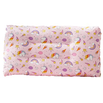 愛北鼻 拉鍊式珍珠安撫枕套 柔軟透氣  50 x 30cm  皇冠獨角獸 粉荳  1個