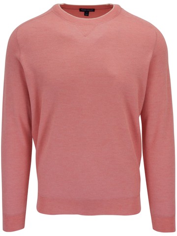 Peter Millar - round-neck cashmere-silk jumper - men - Silk/Cashmere/Nylon/Elastane - L - Pink