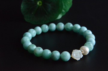 【碧海】天然拉利瑪 海紋石手串手鏈