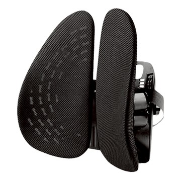 Mass 生活好物 舒適護腰墊，人體工學腰托，透氣舒適靠墊，辦公學習家居三合一背墊，黑色