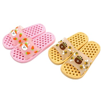 Hearty Friends 立體襯墊兒童浴室拖鞋  200mm  粉紅色 + 黃色  2個