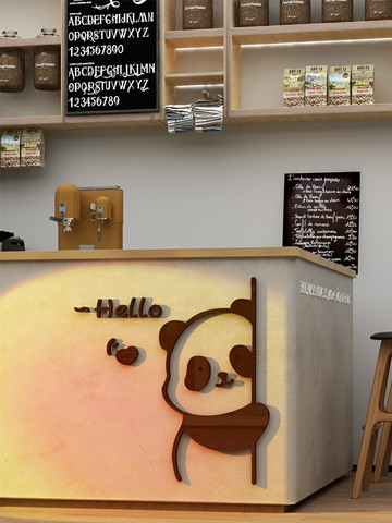 【新店熱銷】奶茶咖啡店鋪墻面壁裝飾畫網紅拍照區布置蛋糕甜品烘焙門口吸引人