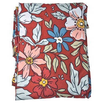 小銅板 半透光窗簾 2片  100 x 160cm  囍 紅色