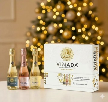 【無酒精禮盒】VINADA 薇娜妲 無酒精氣泡酒 零酒精葡萄純釀氣泡