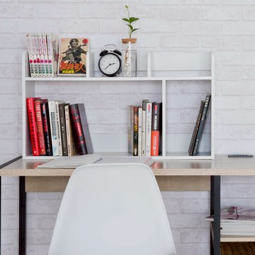 TZUMii 多格收納書架 桌上架 桌上收納架-白色