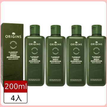 【ORIGINS 品木宣言】DR. WEIL青春無敵靈芝光潤機能水200ml (靈芝水2.0) 4入組