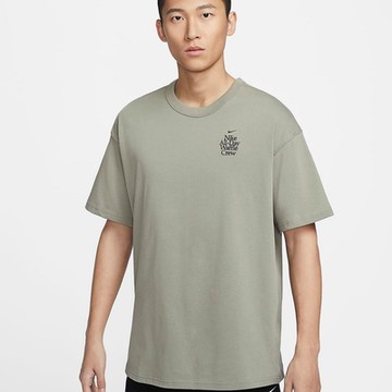 NIKE AS M NSW PREM SS TEE WFL CLB G 男短袖上衣-灰綠-HQ1202053