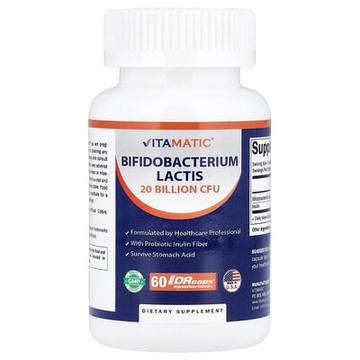 Vitamatic, 乳酸雙歧杆菌，60 粒 DRcaps® 羥丙基甲基纖維素膠囊