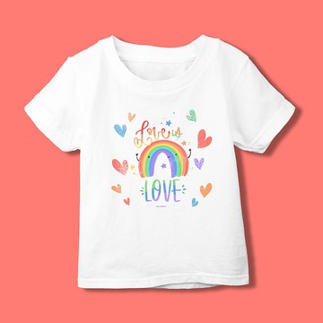 【彩虹】愛就是愛 彩虹 - 兒童 短袖上衣