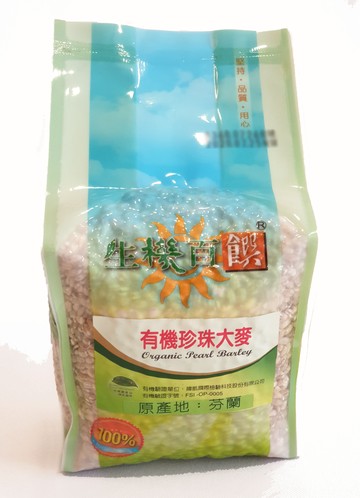 生機百饌 有機珍珠大麥(洋薏仁)  500公克/包 (產地芬蘭)