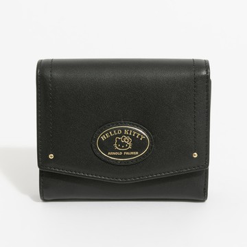 Hello Kitty - Arnold Palmer - 短夾 Morbidezza系列 - 黑色/451-0313-09-2