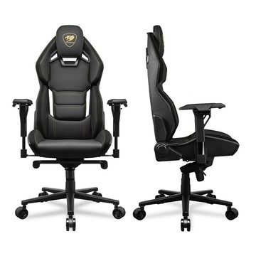 【享最高折300】COUGAR 美洲獅 HOTROD ROYAL 電競椅 4D可調整扶手/加大椅輪 黑色