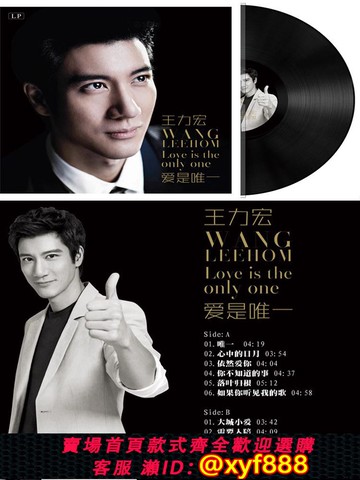 {可打統編 超低價}正品王力宏經典金曲唯一依然愛你留聲機專用黑膠唱片12寸大碟lp