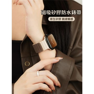 《台灣出貨》適用 APPLE WATCH 硅膠穿扣錶帶 拼色錶帶 雙色錶帶 S11 S10 SE3 46mm 女士錶帶
