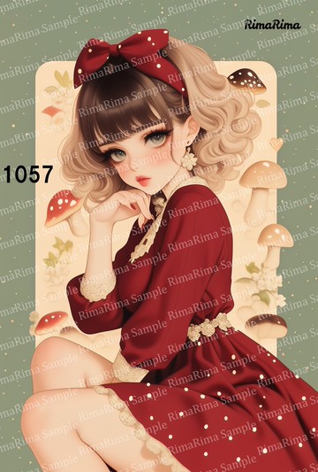 1057 原創貼紙 原創人物貼紙 貼紙 標籤 りまりま RimaRima