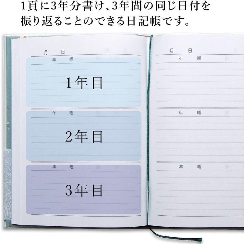 アピカ 日記帳 3年日記 横書き A5 日付け表示なし D309