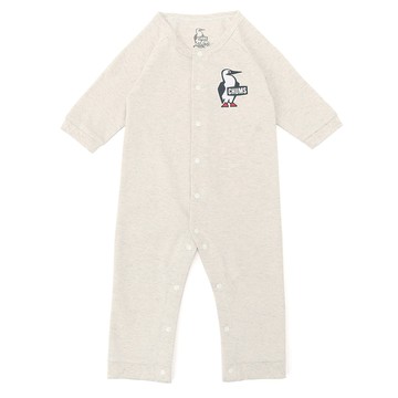 【CHUMS】Baby Booby L/S Rompers 長袖包屁衣 連身長褲 嬰幼 米色-CH271018W003