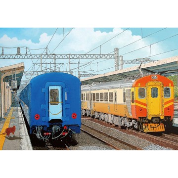 P2 - 林宗範 鐵道系列-離家 返家 台灣製 小108片拼圖 S108-027