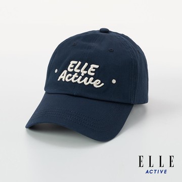ELLE ACTIVE-復古美式風寬帽簷棒球帽-深藍 EA25A1WH00139