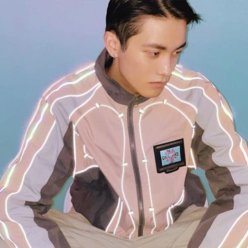 Kids Shuffle布魯克林搖滾美式拼接反光機能防風刺繡沖鋒衣夾克