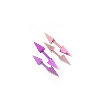 Shinma F-136鈦合金冰錐冰棱惡魔耳耳骨釘耳釘甜酷冬季新品內螺紋