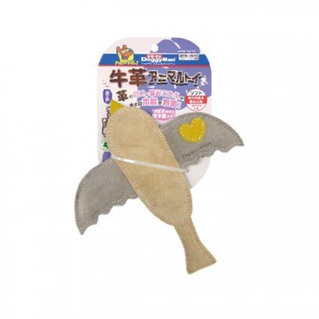 DoggyMan 犬用牛革互動潔齒玩具 耐咬  顏色隨機  1個  小