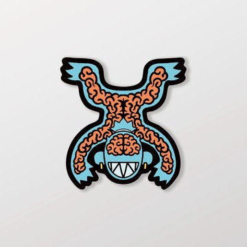 智慧的象徵/Super_TW/車貼、軟磁 SunBrother孫氏兄弟 3M 反光貼紙 防水貼紙 車貼貼紙 軟性磁貼