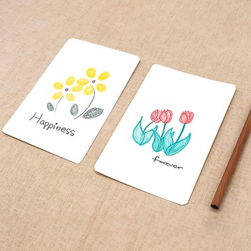 衷心地 空白明信片 白色 100入  100個