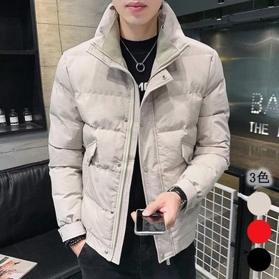 中綿ジャケット メンズ 大きいサイズ 代 30代 冬 ブラック カーキ 赤 ジャケット スタンドカラー 防寒 保温 ダウンジャケット 通販 Lineポイント最大get Lineショッピング