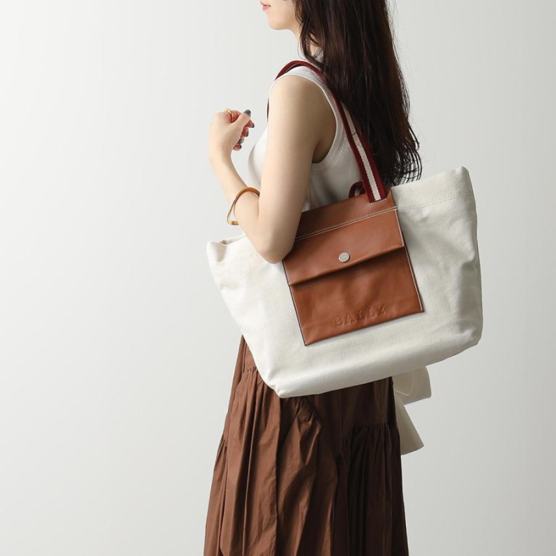 BALLY バリー トートバッグ DELYA.TSP レディース コットンキャンバス