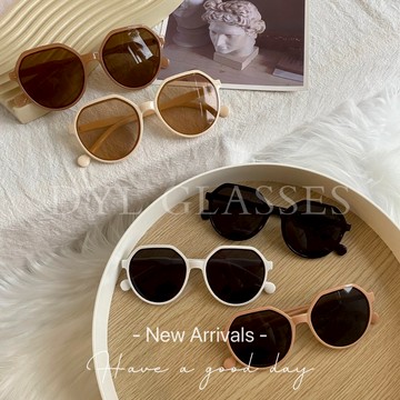 ⒹⓎⓁ┊隔日到貨 5ᴄᴏʟᴏ🪴韓系奶油感百搭圓框墨鏡 太陽眼鏡 抗UV 韓國百搭款 小紅書同款 抖音推薦 墨鏡流行時尚