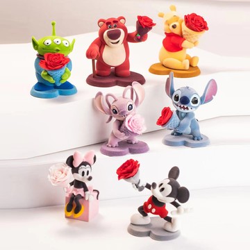 天藍小舖-迪士尼永生花唯愛花語擺件盲盒-單1款-$350【A11115553】
