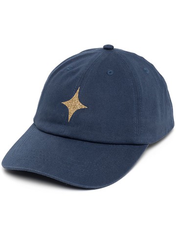 Madison.Maison - star print cap - women - Cotton - One Size - Blue