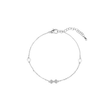 現貨+預購 925純銀手鍊鋯石手鏈-蝴蝶結領結小巧簡約女飾品2色74ar35【獨家進口】【米蘭精品】