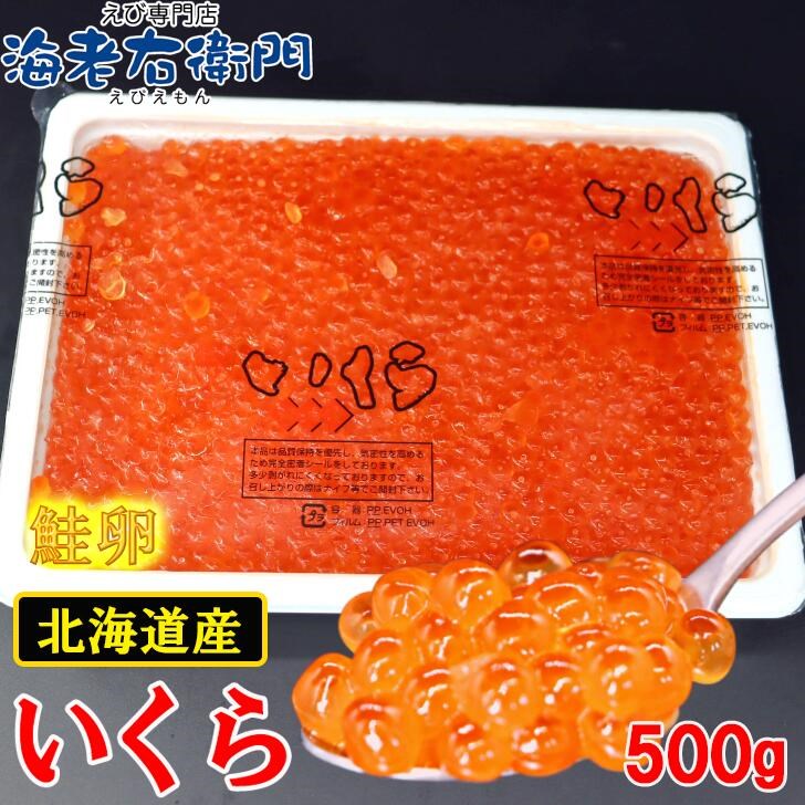 北海道産 鮭いくらの醤油漬け 500gいくら 魚卵 秋鮭のイクラ 北海道原産 北海道加工 いくら丼