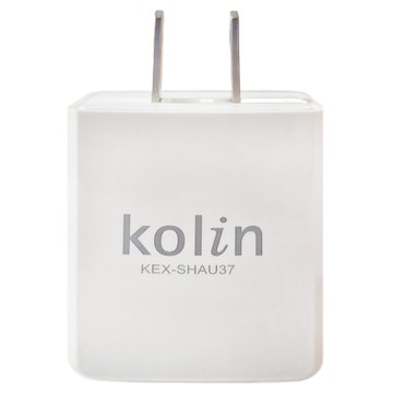 Kolin 歌林 AC to USB 充電器 KEX-SHAU37 3.8 x 4.5 x 2.6cm 36g  1個