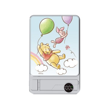 【正版授權】Disney小熊維尼-乘著氣球在天空Turbo極速輕薄磁吸行動電源