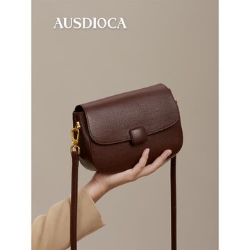 包包女式2025新款時尚復古馬鞍包真皮女包小挎包媽媽包女士斜挎包