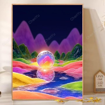 💛盒裝💛台灣製造💛 新款5D鑽石畫 DIY鑽石貼畫 手工點鑽畫 大幅 鑽貼畫 立體貼鑽畫 手作 水鑽 黏鑽畫 滿鑽