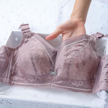 全罩杯大碼內衣女胖mm薄款收副乳大胸顯小縮胸全包裹無鋼圈大胸罩
