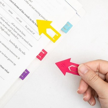🏆臺灣本土直出🏆便攜箭頭指示書籤英國文創英輔可愛塑料標記標籤分類文藝小學生