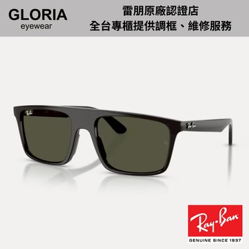 Ray Ban｜RB2222F-901/31 方形膠框太陽眼鏡【葛洛麗雅眼鏡】