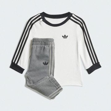 【adidas 愛迪達】 運動套裝 長袖/長褲 嬰幼童裝 - Originals JW5312