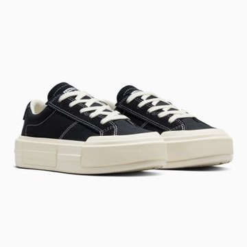CONVERSE CTAS CRUISE OX EGRET 男女鞋 厚底 低筒 中性 休閒 帆布鞋 黑色 -A08789C