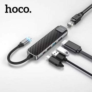 HOCO HB23 易視Type-C多功能轉換器(HDMI / USB3.0 / USB2.0)