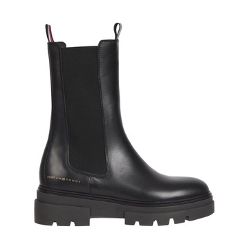 TOMMY HILFIGER MONO CHELSEA BOOT 黑色女款鞋子